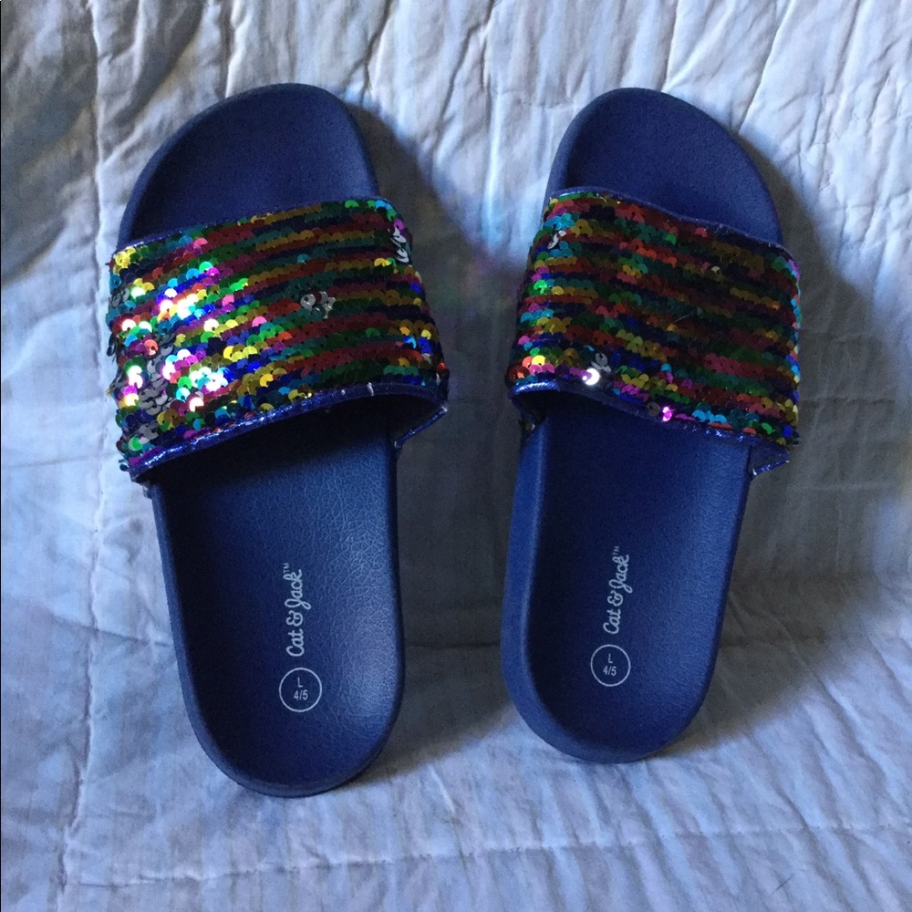 Kids Cat & Jack size L 4/5 Slip On Sandals